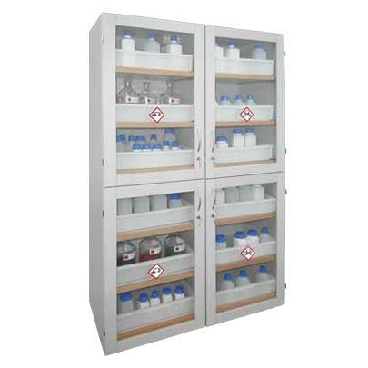 Lagerschrank - SLS 1200 GL/12 - LaCont Umwelttechnik GmbH  - bodenstehend / Flügeltüren / Fachböden
