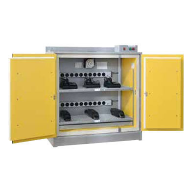 Lagerschrank - B80-8015-A - LaCont Umwelttechnik GmbH  - bodenstehend / doppeltürig / für Lithium-Ion-Batterie