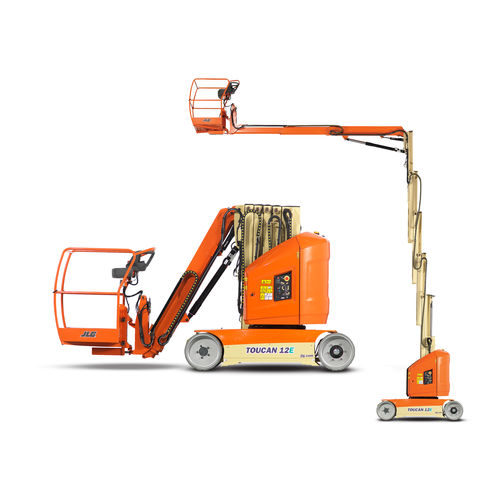 Mobile Hubmastbühne - T12E-Plus Toucan®  - JLG Industries Inc. - batteriebetrieben / Innen- und Außenbereich / kompakt
