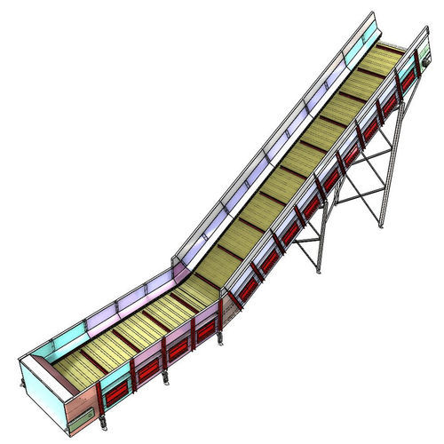 Bandförderer - Lyndex Recycling Systems Ltd - schräg / Transport / elektrisch