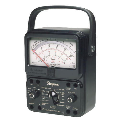 Analoges Multimeter - 270-5 series - Simpson - tragbar / 1000 V / 10 A
