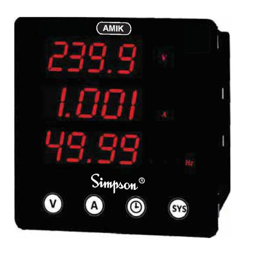 Messgerät / elektrische Parameter - Amik series - Simpson - AC-Strom / Frequenz / Geschwindigkeit