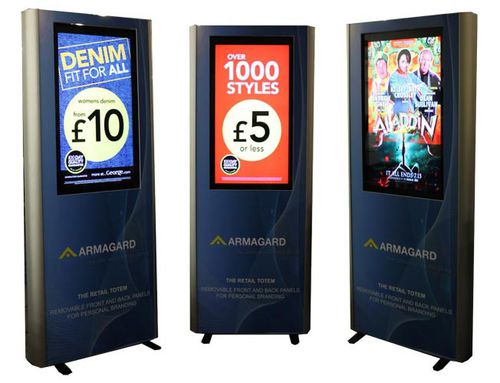 Werbe-Hinweispfahl - IDS-RT-P-MR - Armagard Ltd - für LCD-Anzeige