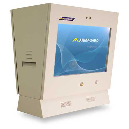 Rechteckiges Gehäuse - PDP-22-L-240V - Armagard Ltd - Weichstahl / für Display / für LCD-Graphikbildschirm