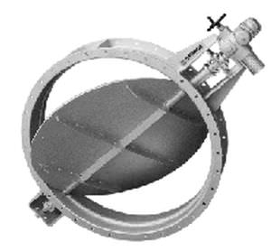 Absperrklappe - ML  - ORBINOX  - mit Handrad / Stell / für Abwasser