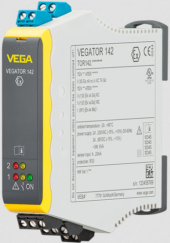 Signalaufbereiter / 4-20 mA - VEGATOR 142 - VEGA Grieshaber KG - Mehrkanal / für DIN-Schiene / zur Füllstandsmessung