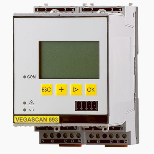 Signalaufbereiter / 4-20 mA - VEGASCAN 693 - VEGA Grieshaber KG - mit Digitalanzeige / für DIN-Schiene / zur Füllstandsmessung