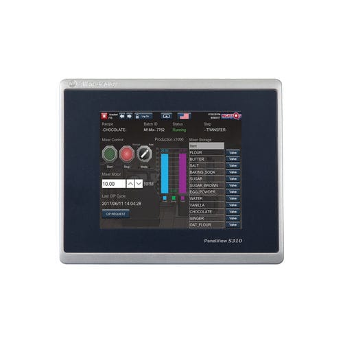 Terminal mit Touchscreen - PanelView 5000 - Allen-Bradley - einbaufähig / Farb-LCD / für Maschine