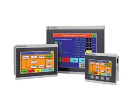Terminal mit Touchscreen - 2711R PanelView 800 - Allen-Bradley - einbaufähig / Ethernet / kompakt