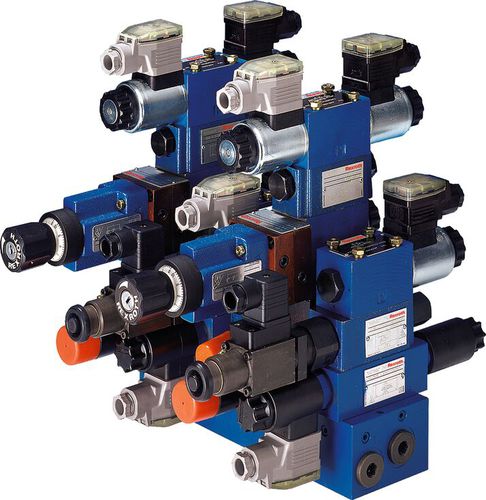 Mehrweg-Verteilerblock - 2HSR06-25/01D - Bosch Rexroth - Industrial Hydraulics - für Magnetventil / hydraulisch