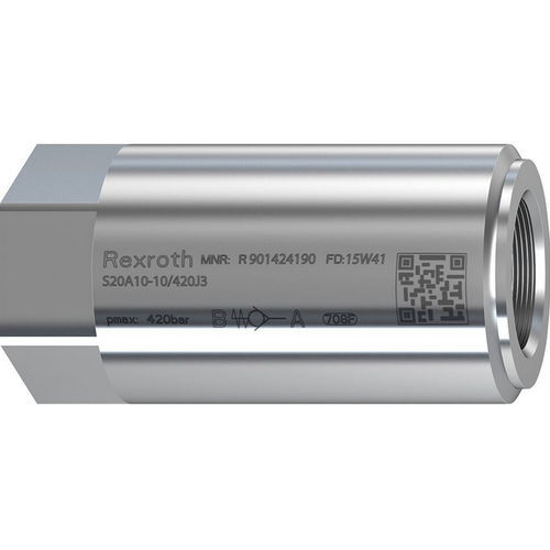 Kugelrückschlagventil - S15A05-1X/450J3 - Bosch Rexroth - Industrial Hydraulics - Gewinde / Sitz / hydraulisch