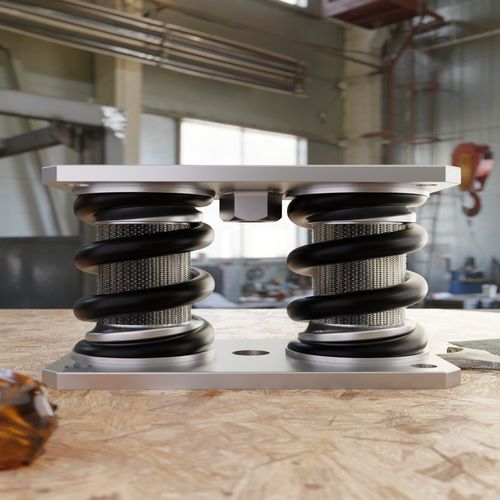 Federisolator-Lagerung - 5-6 Hz - RG+ Schwingungstechnik GmbH  - rechteckig / Stahl / Edelstahl