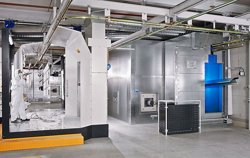 Geschlossene Pulverbeschichtungskabine - Rippert GmbH & Co. KG - Filterung / manuell