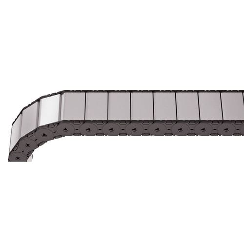 Energieführungskette zum Öffnen - MT series - TSUBAKI KABELSCHLEPP - komplett geschlossen / Kunststoff / Aluminium
