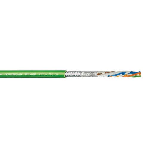 Glasfaser-Datenkabel - CAT.6 700 CD - TSUBAKI KABELSCHLEPP - Ethernet / geschirmt / schwerentflammbar