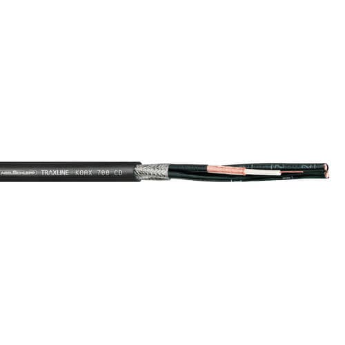 Glasfaser-Datenkabel - KOAX 700 series - TSUBAKI KABELSCHLEPP - geschirmt / schwerentflammbar / UV-beständig