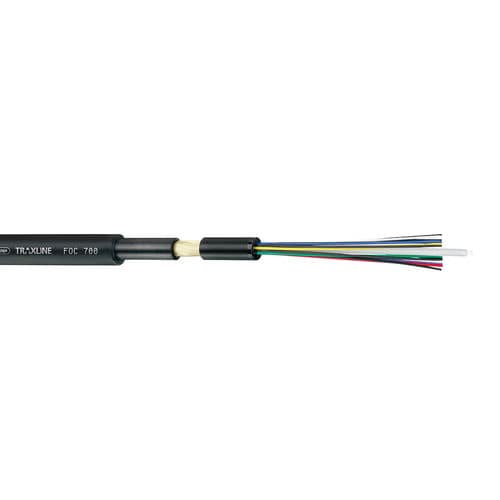 Glasfaser-Datenkabel - FOC 700 - TSUBAKI KABELSCHLEPP - schwerentflammbar / UV-beständig / ölbeständig