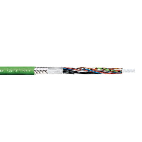 Glasfaser-Datenkabel - SYSTEM S 700 C - TSUBAKI KABELSCHLEPP - Versorgung / Hybrid / geschirmt