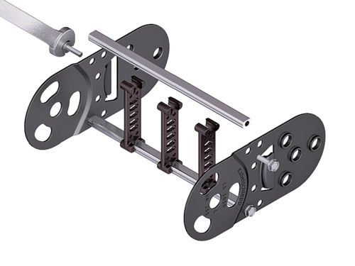 Offene Energieführungskette - LS/LSX 1050 series - TSUBAKI KABELSCHLEPP - Stahl / Aluminium / mit Trennern
