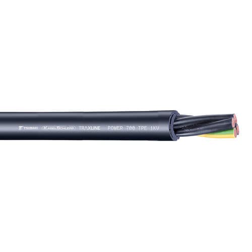 Versorgungs-Stromkabel - TRAXLINE® POWER 700 1 KV - TSUBAKI KABELSCHLEPP - schwerentflammbar / ölbeständig / UV-beständig