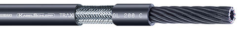 Glasfaser-Datenkabel - CONTROL 200 C - TSUBAKI KABELSCHLEPP - isoliert / ölbeständig / UV-beständig