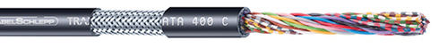 Glasfaser-Datenkabel - DATA 400 C - TSUBAKI KABELSCHLEPP - geschirmt / schwerentflammbar / UV-beständig