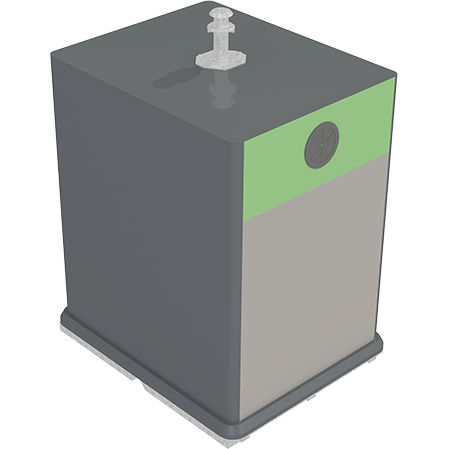 Stahlmüllbehälter - MARTI - SULO Umwelttechnik GmbH  - für Papier / System / gesichert