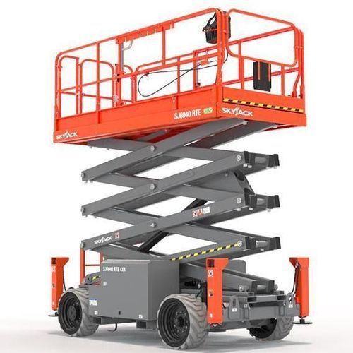 Mobile Scherenarbeitsbühne - SJ6940 RTE - Skyjack - auf Rädern / mit Eigenantrieb / vollelektrisch