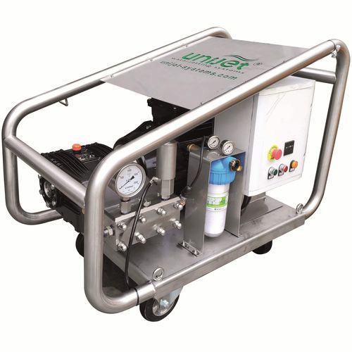 Kaltwasser-Hochdruckreiniger - 1000E15 JET - UNIJET SYSTEMS  - dreiphasig / mobil / Edelstahl