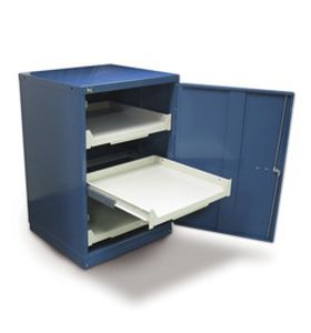 Lagerschrank - Stanley Vidmar - auf Füßen / Stahl / für schwere Lasten