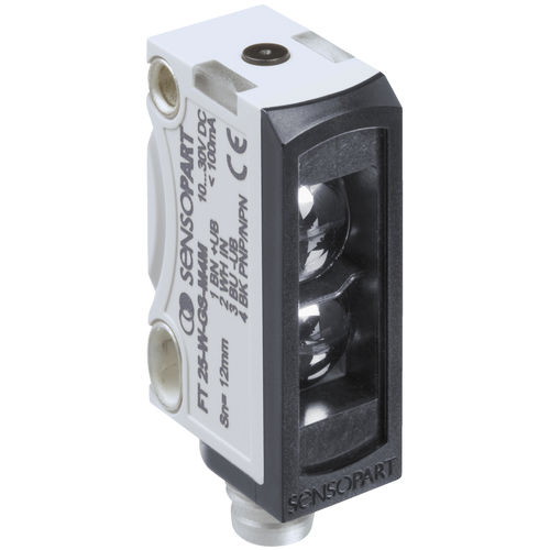 Reflex-Lichttaster-Kontrasttaster - FT 25-W - SensoPart Industriesensorik GmbH - rechteckig / LED / Weißlicht