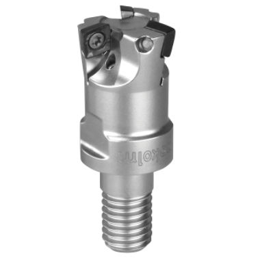 Walzenstirnfräser - QUADWORX® S - POKOLM Frästechnik GmbH & Co. KG - mit austauschbaren Wendeschneidplatten / Schrupp / für Stahl