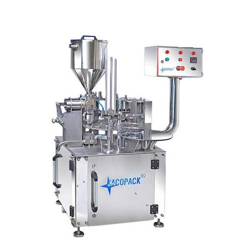 Füll- und Siegelanlage / Becher - TEKM1 - Jacopack - PLC-gesteuert / Rundlauf / für Schokoladeprodukte