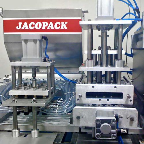 Form-, Füll- und Verschließmaschine / Kunststofffolien - JTF10 - Jacopack - zur Drinkbecher-Herstellung / PLC-gesteuert / Industrie