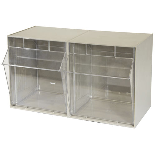 Metallbehälter - TiltView® series - Akro Mils - Lager / kippbar