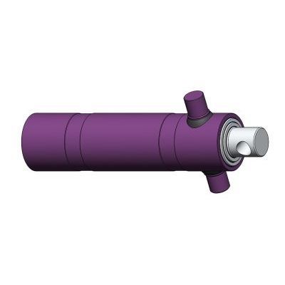 Teleskopischer Zylinder - F series - CICROSA HIDRAULICA, S.L. - hydraulisch / einfachwirkend / Stahl