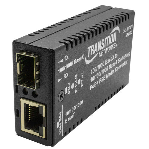 Medienwandler - M/GE-PSW-PSE-01 - Nom du compte Lantronix - Ethernet / Gigabit-Ethernet / LWL