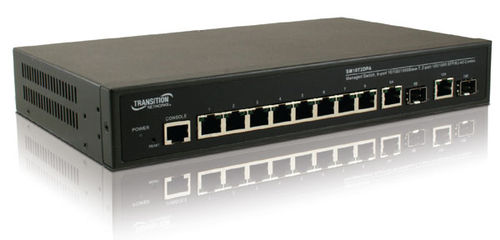 Ethernet-Switch / managed - SM10T2DPA - Nom du compte Lantronix - 8 Ports
