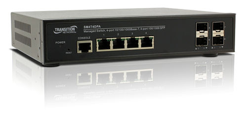 Ethernet-Switch / managed - SM4T4DPA - Nom du compte Lantronix - 4 Ports