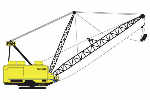 Großformatiger Bagger - 9020C - KOMATSU FORKLIFT - auf Raupen / für Bergbau / mit großer Reichweite