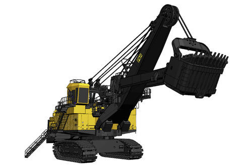 Hochlöffelbagger auf Raupen - 4100C AC - KOMATSU FORKLIFT - für Steinbrüche