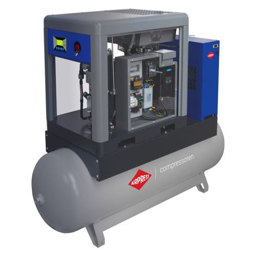 Schraubenkompressor - APS X 7.5 Combi - AIRPRESS - Luft / elektrisch / stationär