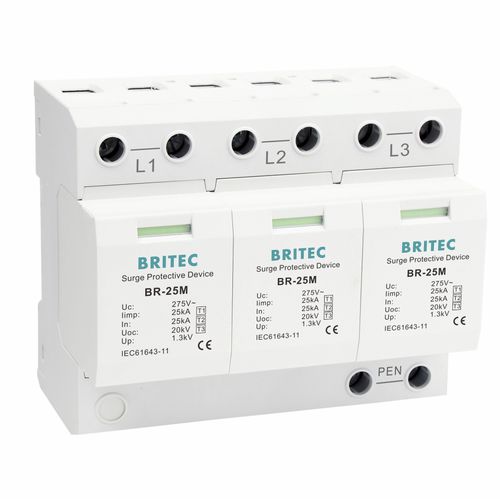 Überspannungsableiter Typ 1 - BR-25M 3P series - Britec Electric Co., Ltd - Typ 2 / Typ 3 / Klasse I