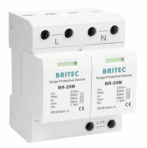 Überspannungsableiter Typ 1 - BR-25M 2P series - Britec Electric Co., Ltd - Typ 2 / Typ 3 / Klasse I