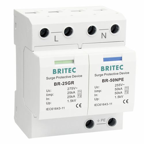 Überspannungsableiter Typ 1 - BR-25GR 1+1 series - Britec Electric Co., Ltd - Typ 2 / Klasse I / Klasse II