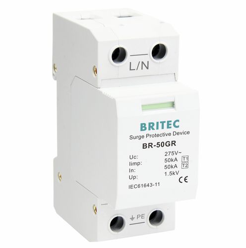 Überspannungsableiter Typ 1 - BR-50GR 1P series - Britec Electric Co., Ltd - Typ 2 / Klasse I / Klasse II