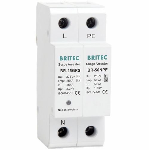 Blitzableiterkasten Typ 1 - BR-25GRS 1+1 series - Britec Electric Co., Ltd - Typ 2 / Klasse I / Klasse II