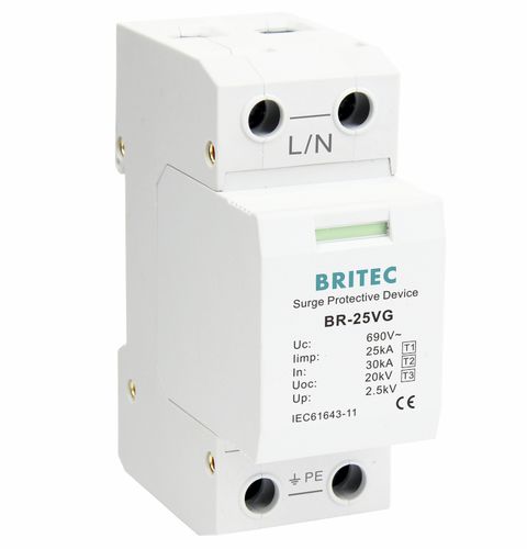 Überspannungsableiter Typ 1 - BR-25VG 1P series - Britec Electric Co., Ltd - Typ 2 / Typ 3 / Klasse I