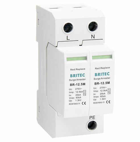 Überspannungsableiter Typ 1 - BR12.5M 2P series - Britec Electric Co., Ltd - Typ 2 / Klasse I / Klasse II