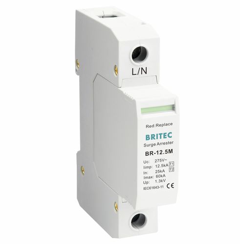 Überspannungsableiter Typ 1 - BR-12.5M 1P series - Britec Electric Co., Ltd - Typ 2 / Klasse I / Klasse II